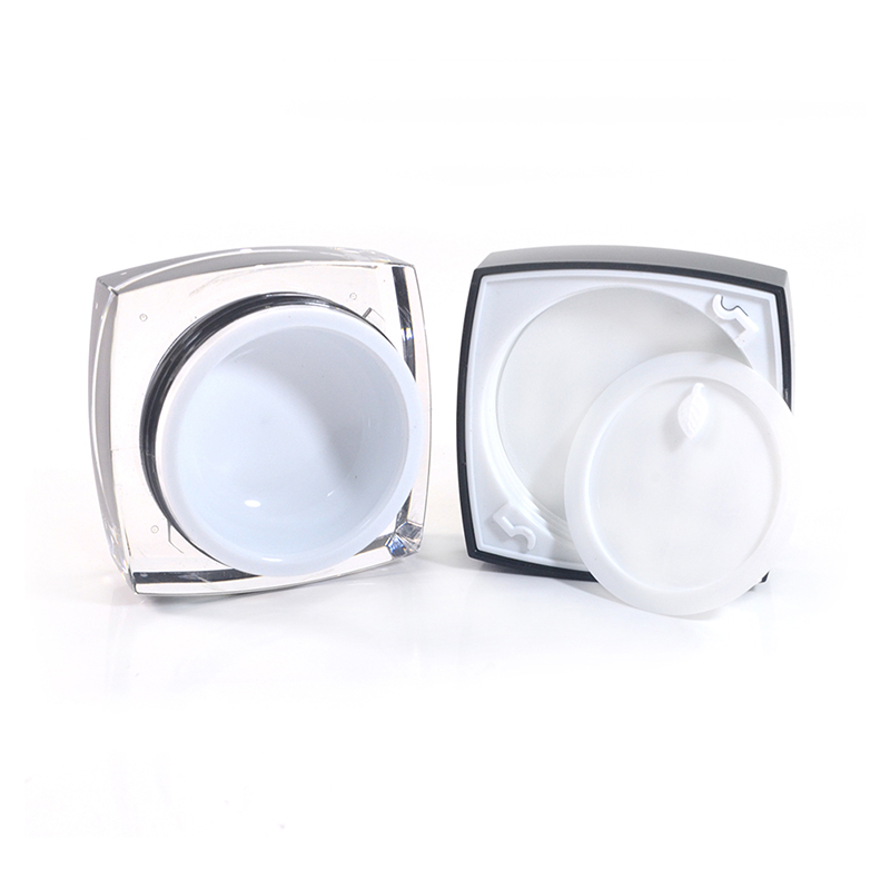 Classic 5ml 10m 15ml 30ml 50ml square acrylic cream jar for cosmetic packing