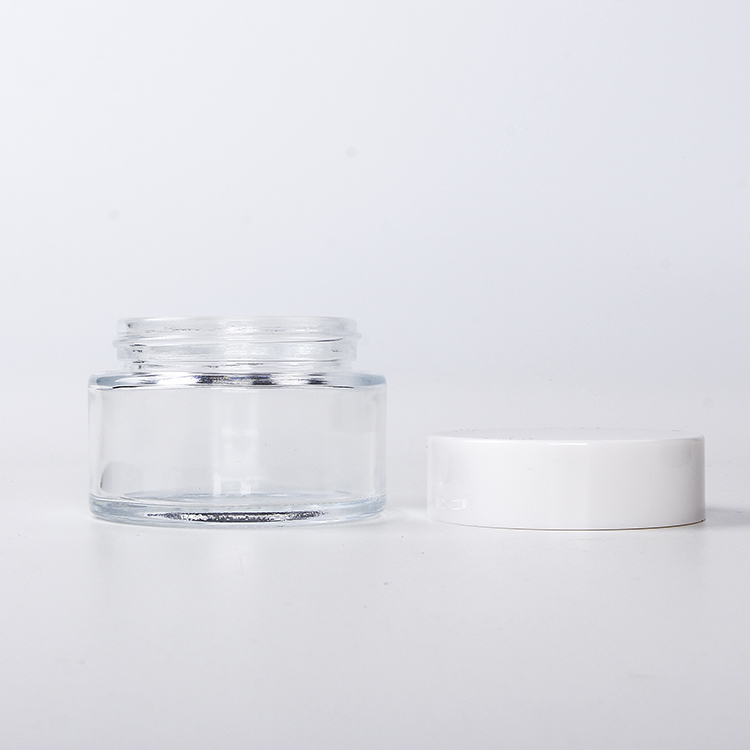 Classic High Quality Cosmetic Glass Jars 30ml 50ml 80ml Eye Cream Face Cream with inner protection
