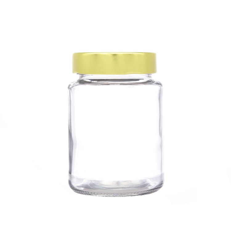 Classic Refillable 380ml Glass Jars for Honey Jam and Sauce Packaging