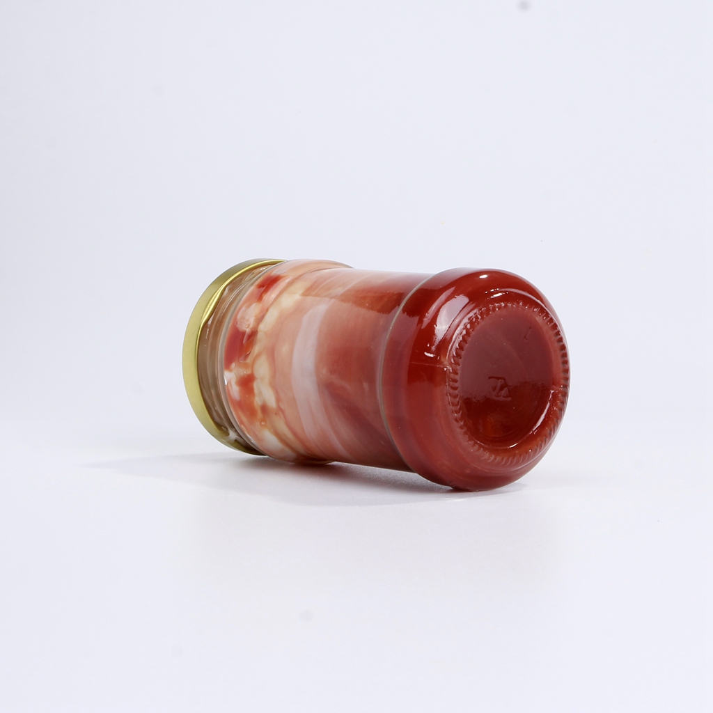 Classic Round Shape Sauce Bottles Jars Food Grade For Juice/Food/Honey/Sauce Packaging with Metal Lids Customize Logo Available
