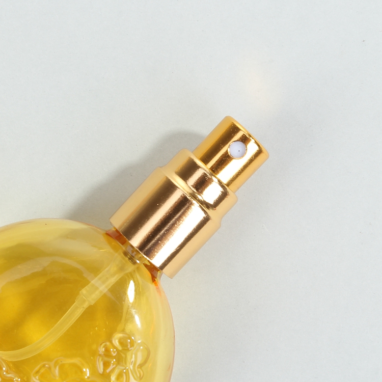 Classic Round frasco de vidrio de perfumeria customised refeel colorful 50 ml/ 55 ml/ 100 ml glass pump spray bottles
