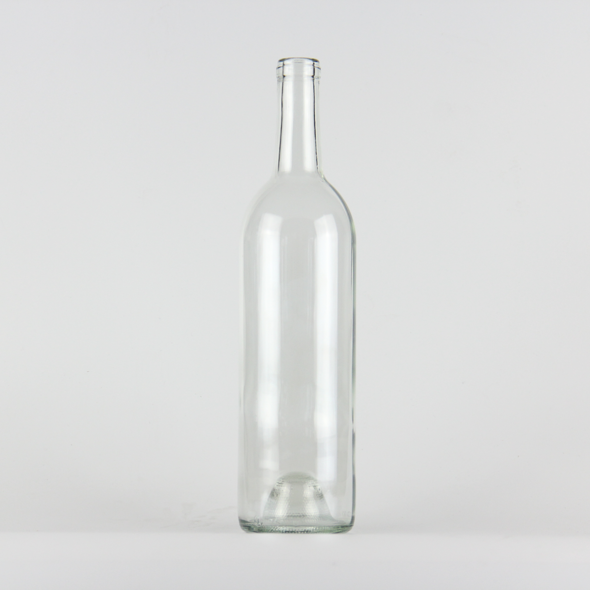 Classic shape wine glass bottle 75cl 750ml