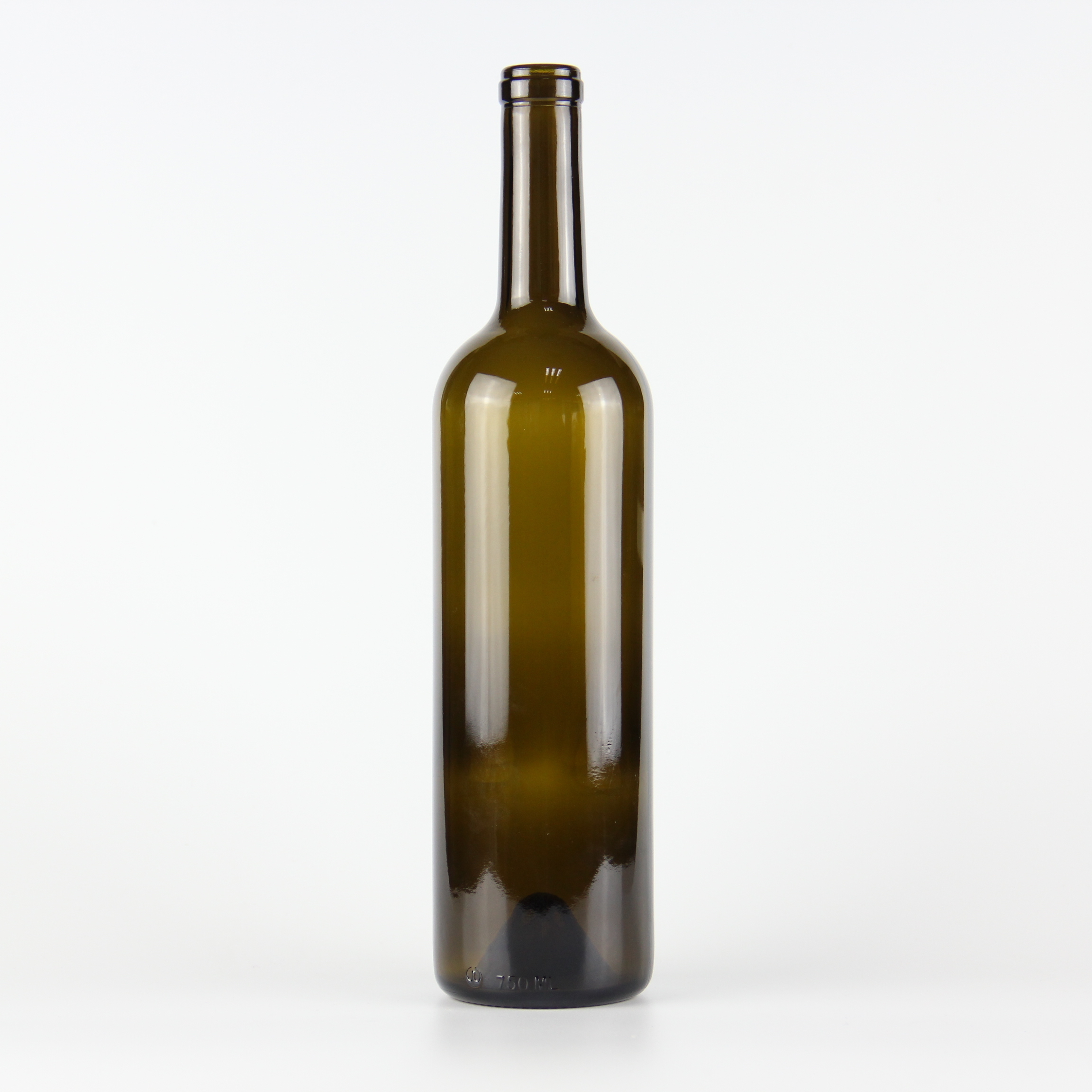 Classic shape wine glass bottle 75cl 750ml