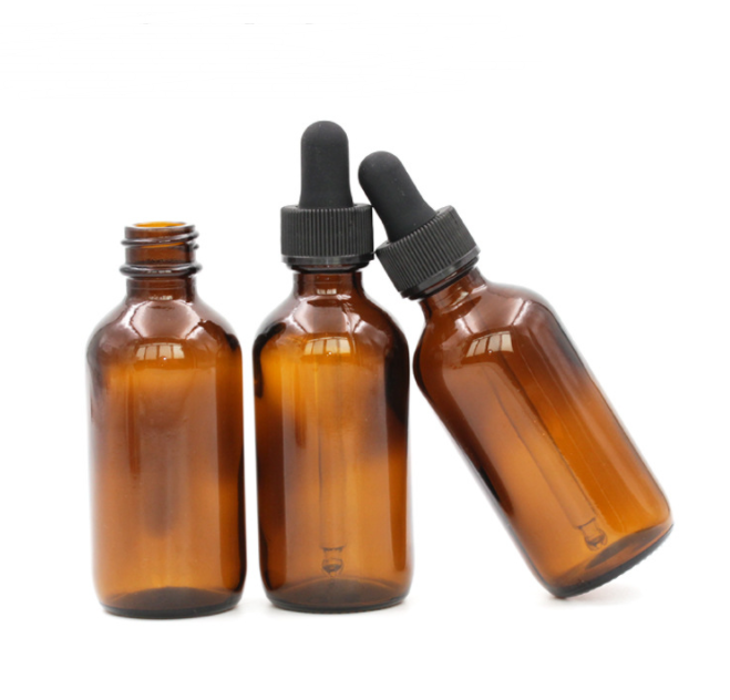 Classical 60ml Essential Oil Glass Dropper Bottle Amber Dropper Bottle Glass Tube Dropper Bottle