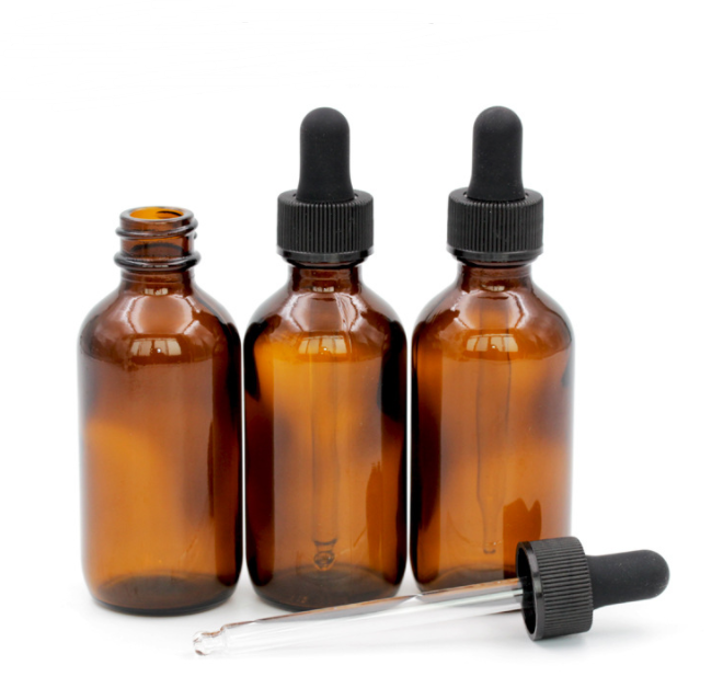 Classical 60ml Essential Oil Glass Dropper Bottle Amber Dropper Bottle Glass Tube Dropper Bottle