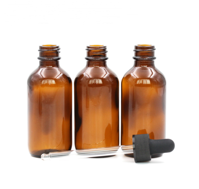 Classical 60ml Essential Oil Glass Dropper Bottle Amber Dropper Bottle Glass Tube Dropper Bottle