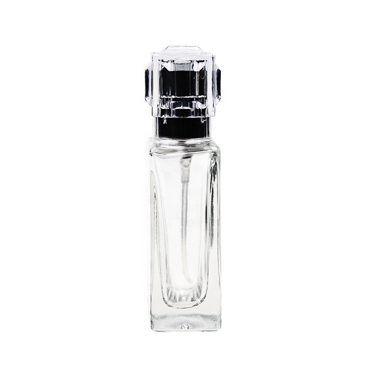 Classical Design Empty Cleared Square Perfume Bottle 30 ml For Women