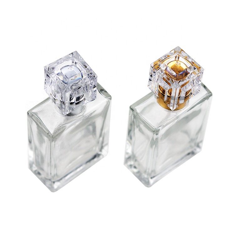Classical Design Empty Cleared Square Perfume Bottle 30 ml For Women