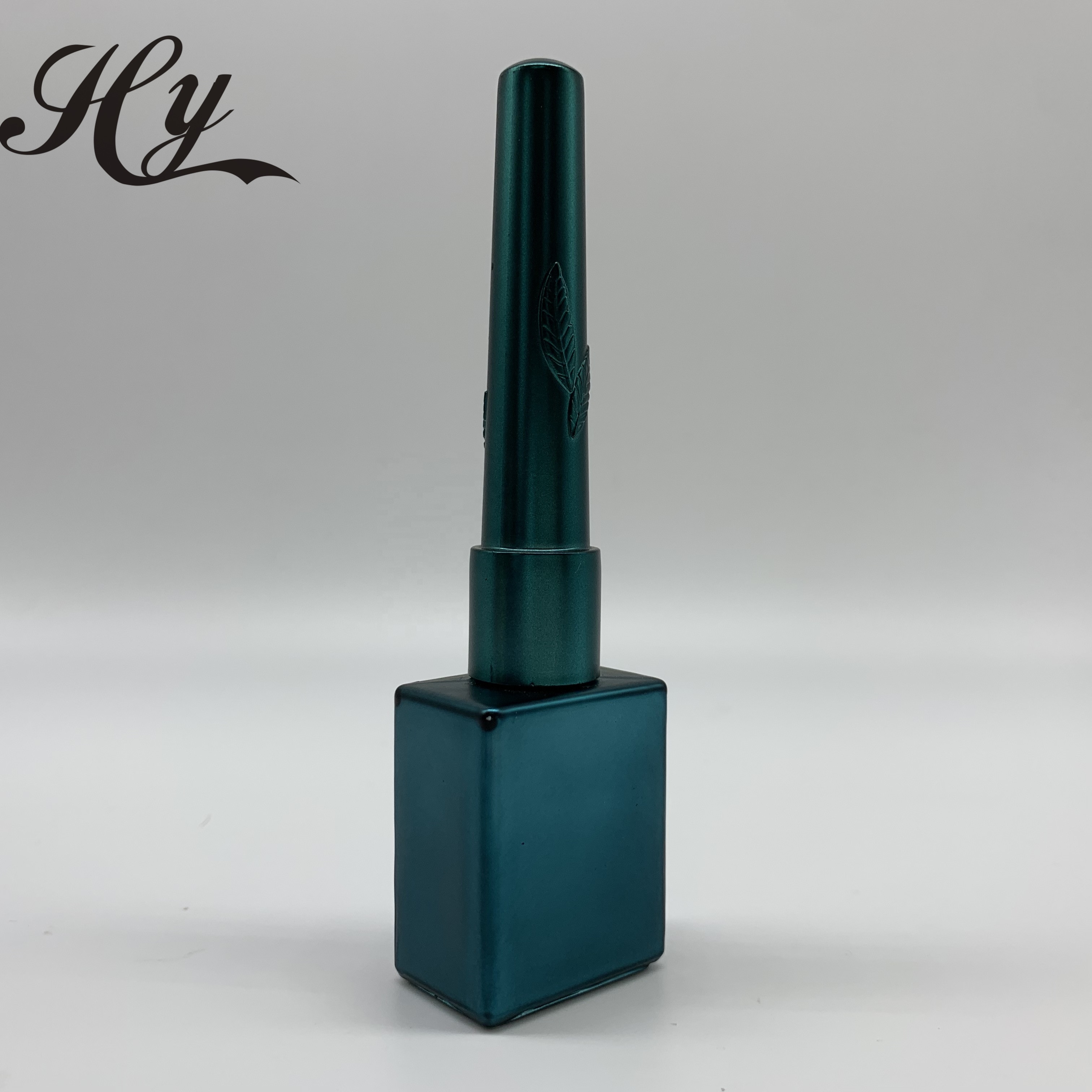 Classical Electroplating 15ml empty square nail polish Glass bottle Customizable