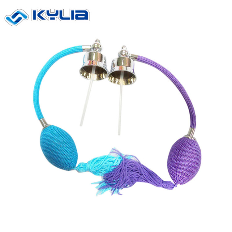 Classical Fashion Color Fabric Air Gas Pump Bulb Spray Atomizer, 100ml Empty Glass Perfume Bottle
