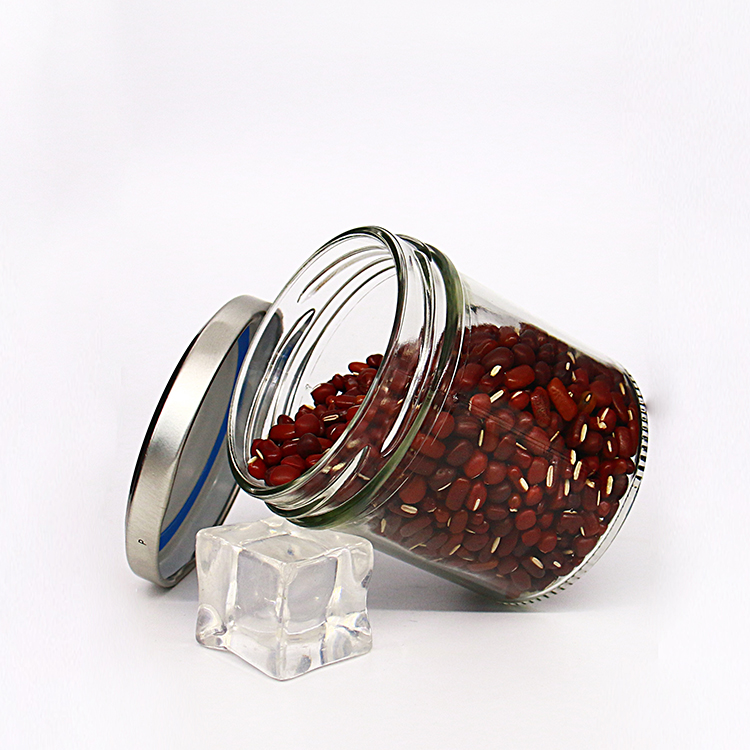 Classical Glass Taper Bottle with 70 TO Lid Glass Jar for Jam