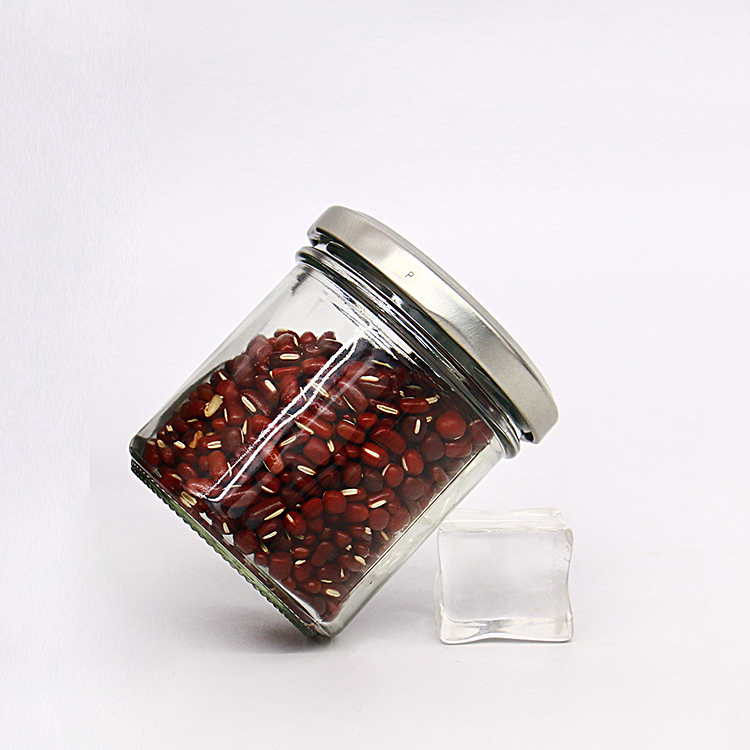 Classical Glass Taper Bottle with 70 TO Lid Glass Jar for Jam