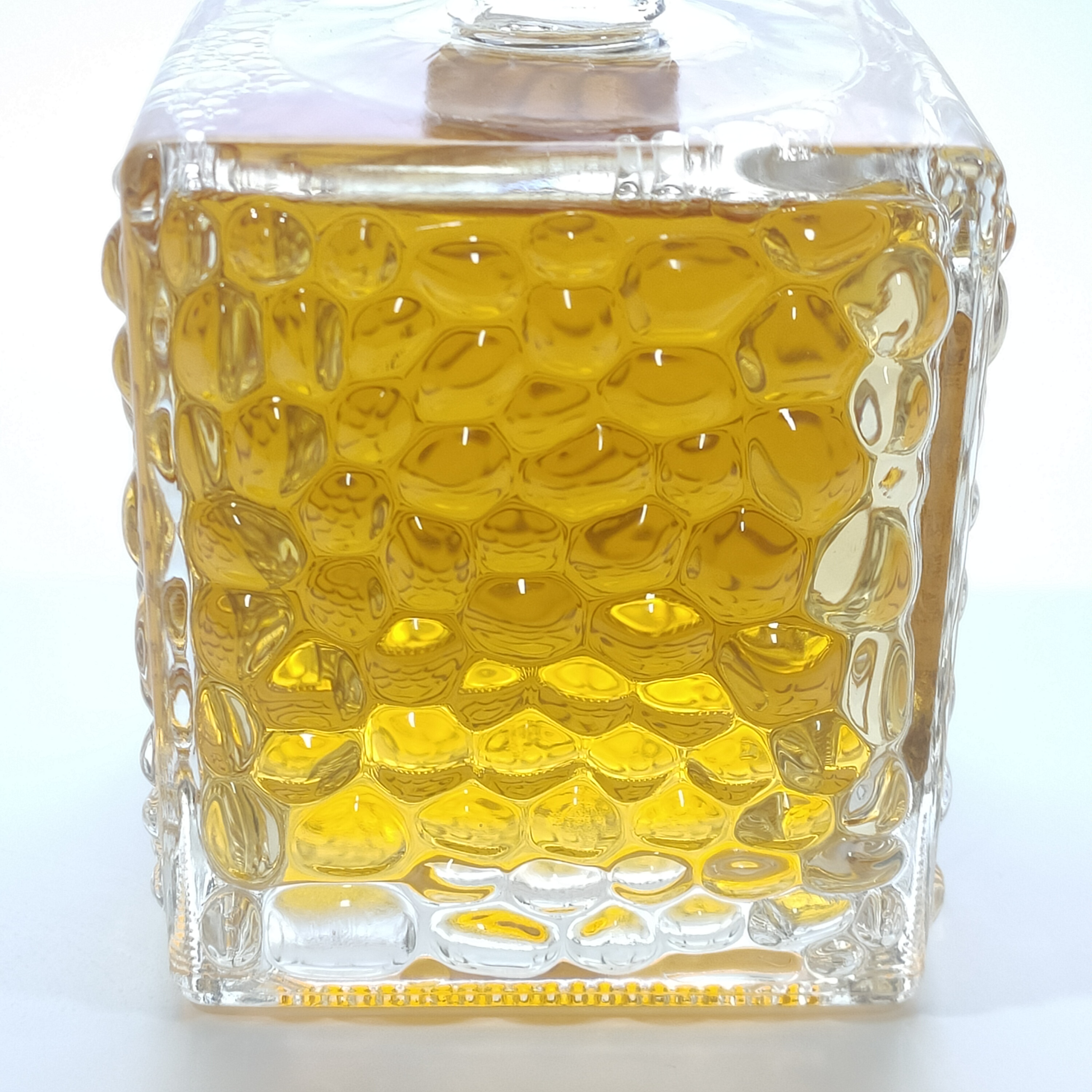 Classical rectangle transparency super flint tequila vodka wiskey liquor 700ml / 1 liter glass bottles with cap cover