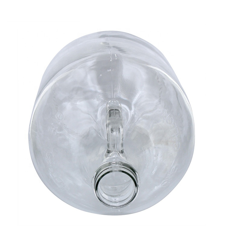 Clear 1 Gallon recycled glass beer growler glass bottle with cap