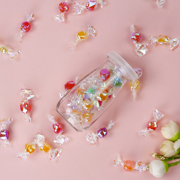 Clear 100ml 200ml Milk Pudding Glass Bottle With Plastic Cover For Jelly Yogurt Food Grade Container