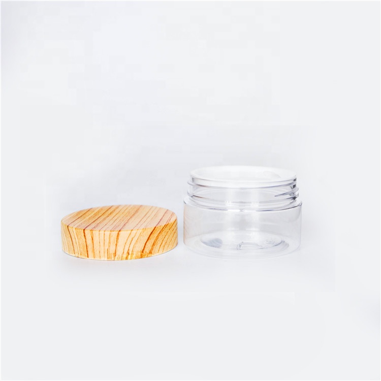 Clear 150G Plastic Wide Mouth Cosmetic Cream Jar With Logo Printing