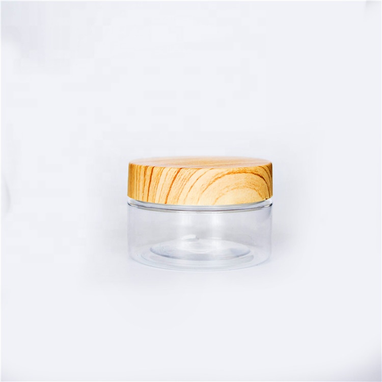 Clear 150G Plastic Wide Mouth Cosmetic Cream Jar With Logo Printing
