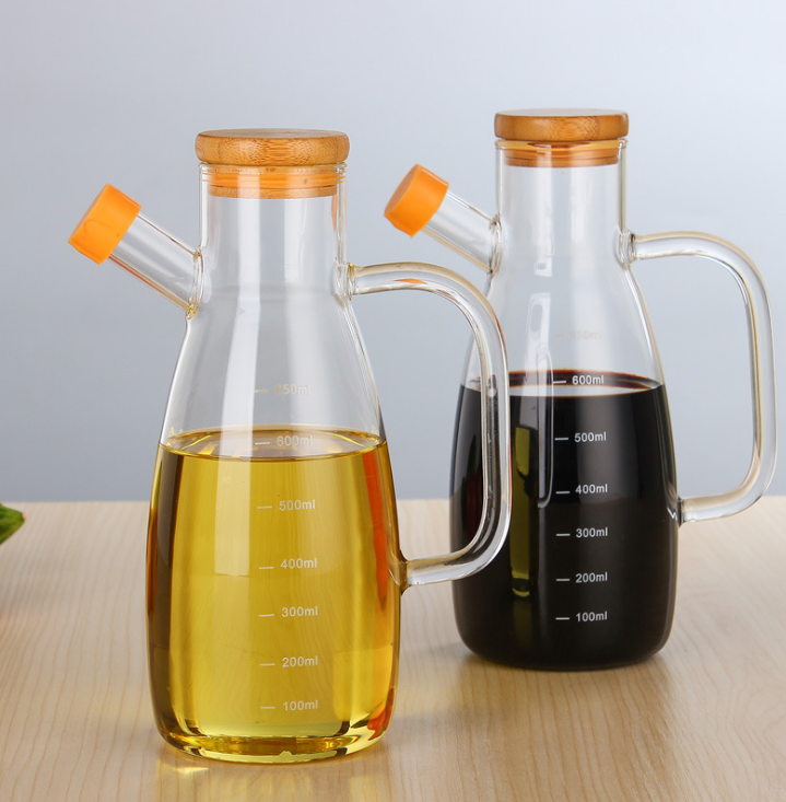 Clear 250 ml 300ml 450ml air tight glass storage jars with bamboo lids
