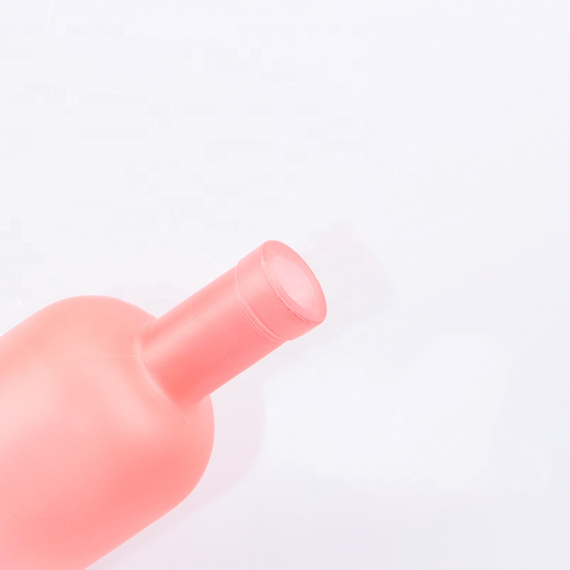 Clear 250ml 500ml 750ml 1L Vodka Glass Bottle With Cork Lid