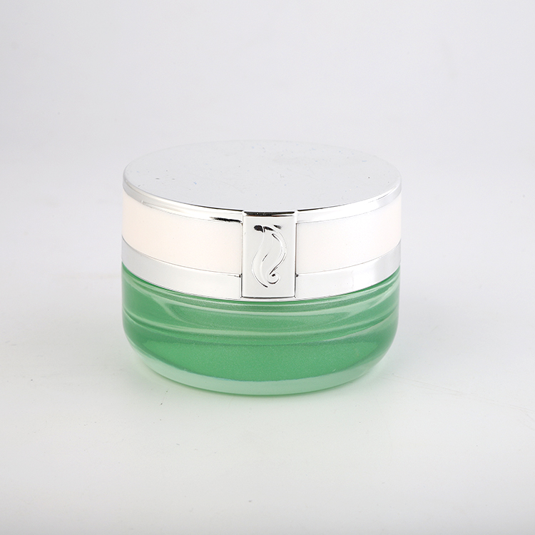 Clear 30g glass Cosmetic jar 50g empty glass round Cosmetic jar