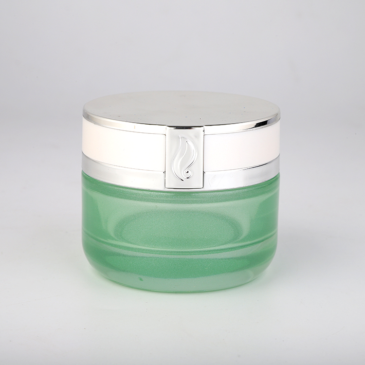 Clear 30g glass Cosmetic jar 50g empty glass round Cosmetic jar