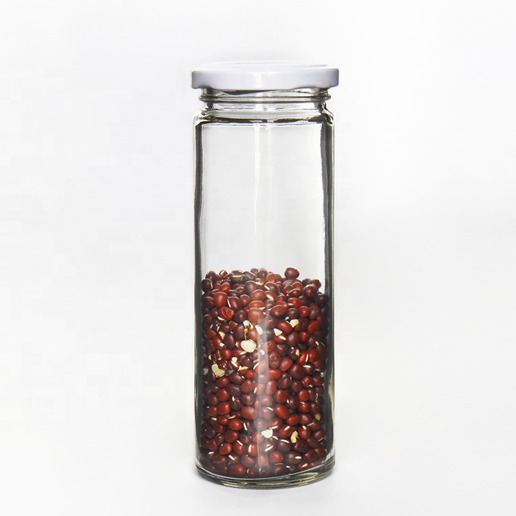 Clear 5oz 150ml Chili Sauce Glass Jar With Metal Cap For Salad Dressing