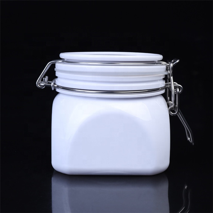 Clear 750ml plastic air tight stash jar odorless smell proof