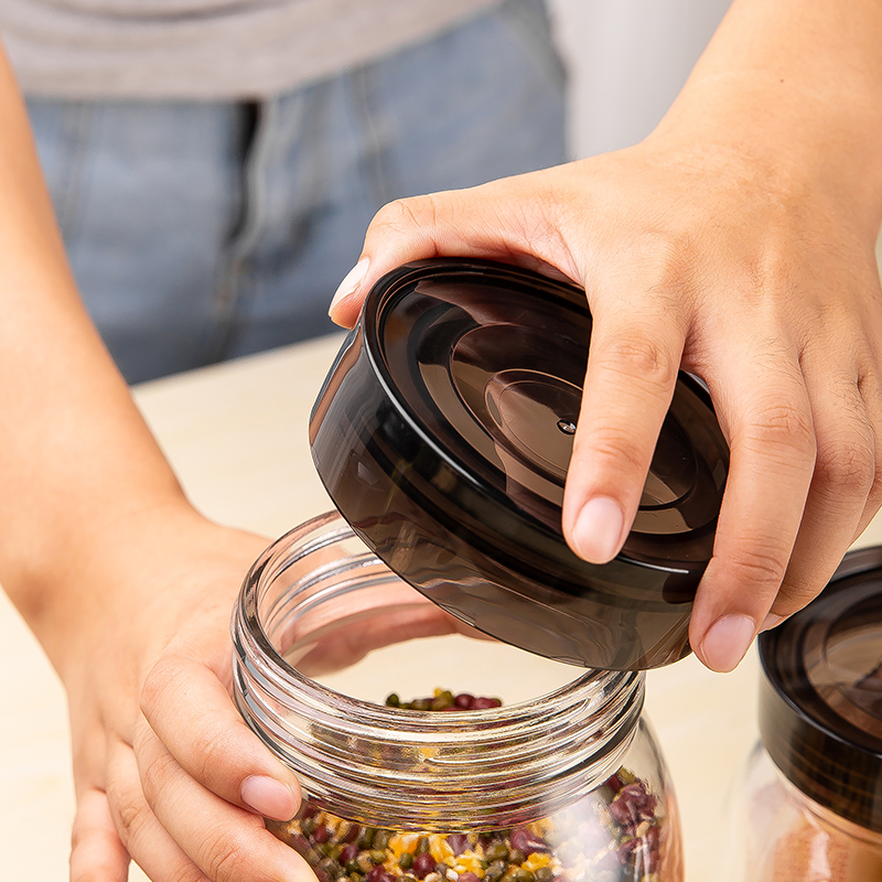 Clear Airtight Kitchen Jars 750ml Wholesale Food Cookie Candy Spice Glass Storage Jar with Lid