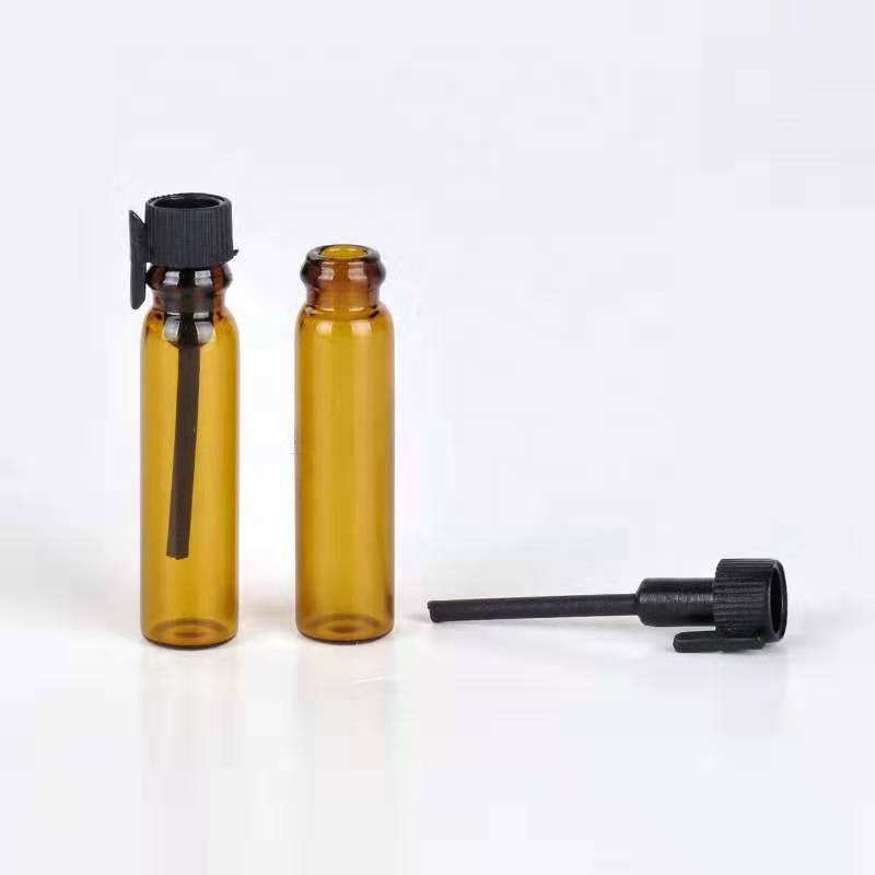 Clear Amber 1ml 2ml Perfume Glass Bottle Essential Oil Bottle For Perfume Packing