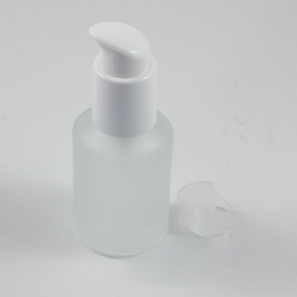 Clear/Amber/Clear Frosted 60ml Bottle Lotion Cosmetic with White Pump