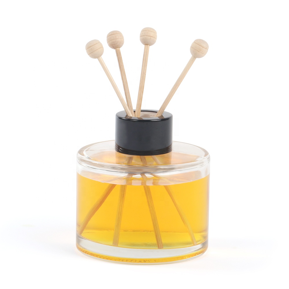 Clear Attar Oil Cylinder Perfume Diffuser Empty Bottle 50ML Glass