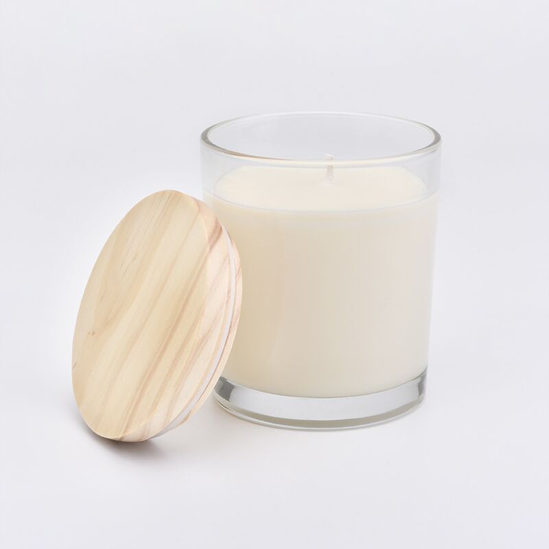 Clear Borosilicate Candle Jar Glass Candle Jar With Lid