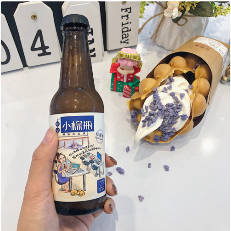 Clear Bull Shape Animal Shaped Frosted Glass Beverage Bottles / Factory Supply High Quality Dragon Beverage Plastic Bottle 350Ml