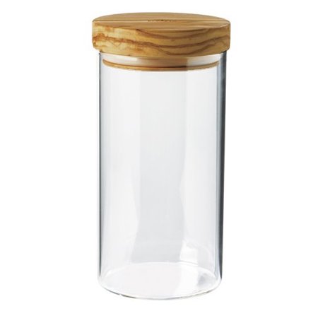 Clear Candy Jar Spice Condiment Glass Bottle Tea Storage Canister Transparent Food Storage Tank With Wooden Lid