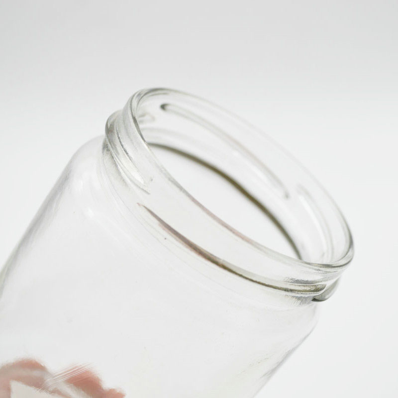 Clear Cheap round customized honey jars glass unique for jam / decorative honey jars