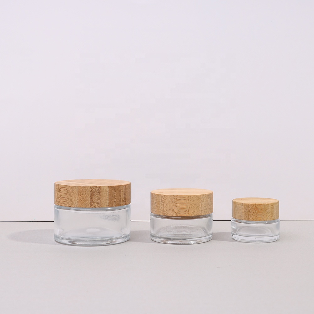 Clear Cosmetic Jar Pots Portable Travel Eyeshadow Face Cream Lotion Cosmetic Container Refillable Bottle