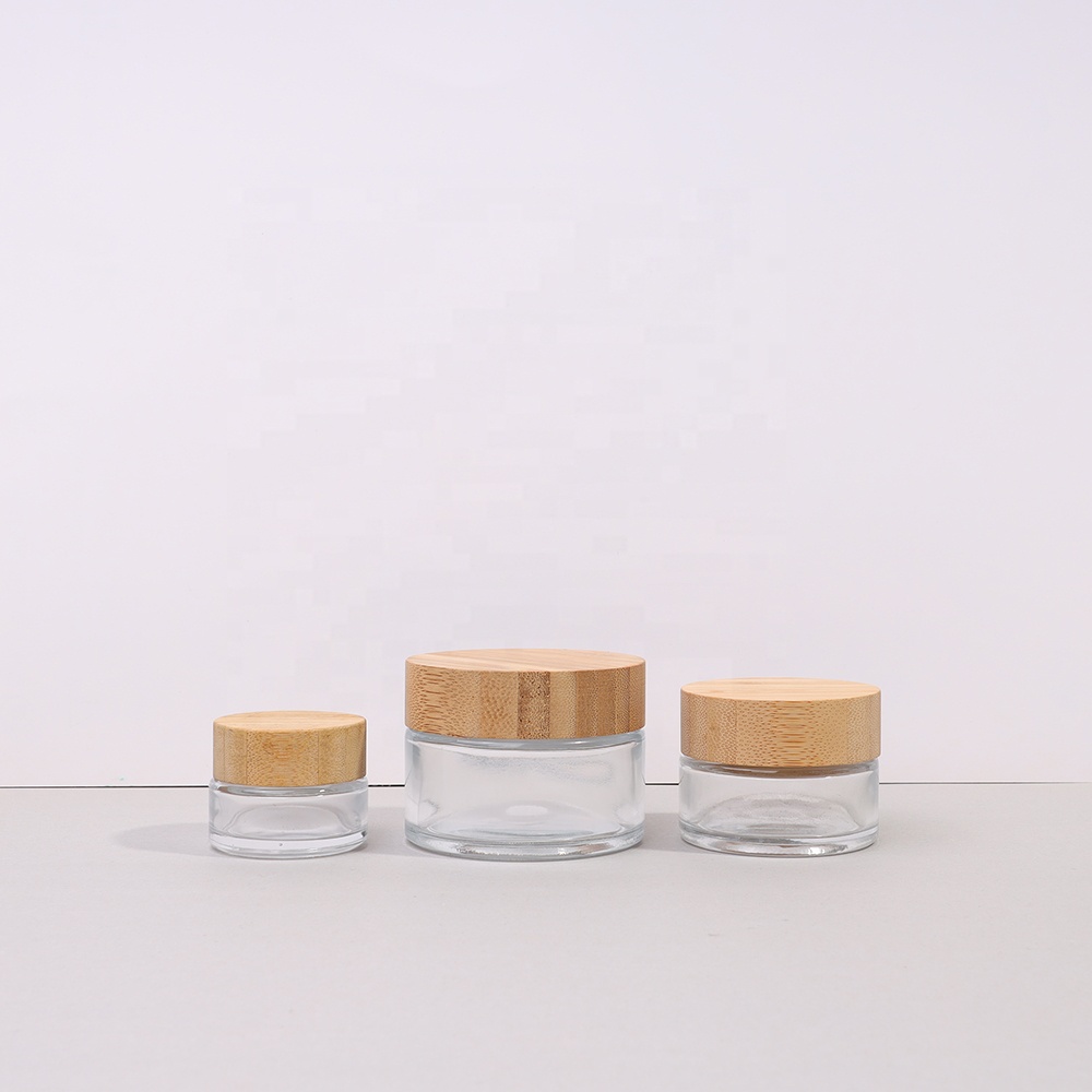 Clear Cosmetic Jar Pots Portable Travel Eyeshadow Face Cream Lotion Cosmetic Container Refillable Bottle