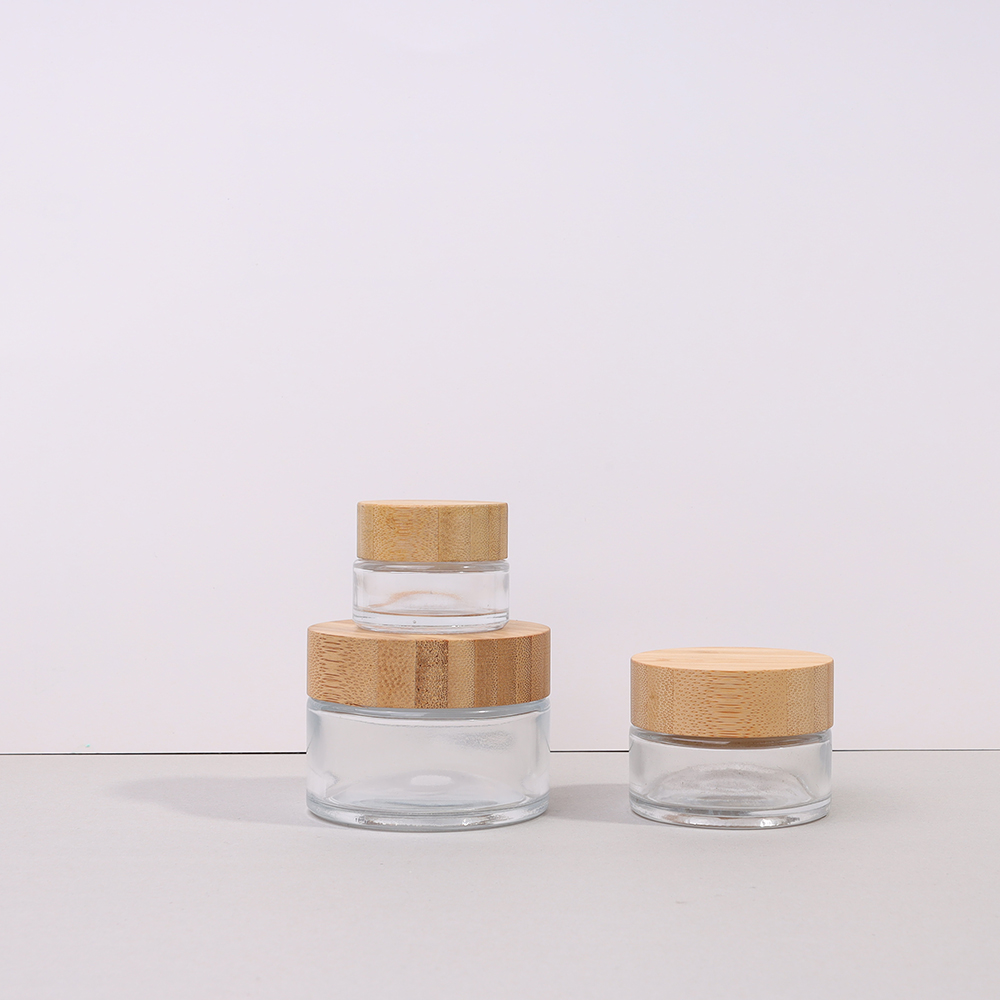 Clear Cosmetic Jar Pots Portable Travel Eyeshadow Face Cream Lotion Cosmetic Container Refillable Bottle
