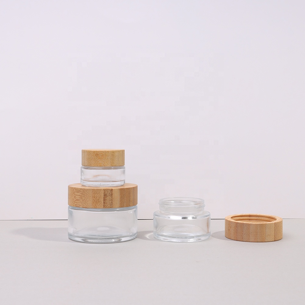 Clear Cosmetic Jar Pots Portable Travel Eyeshadow Face Cream Lotion Cosmetic Container Refillable Bottle