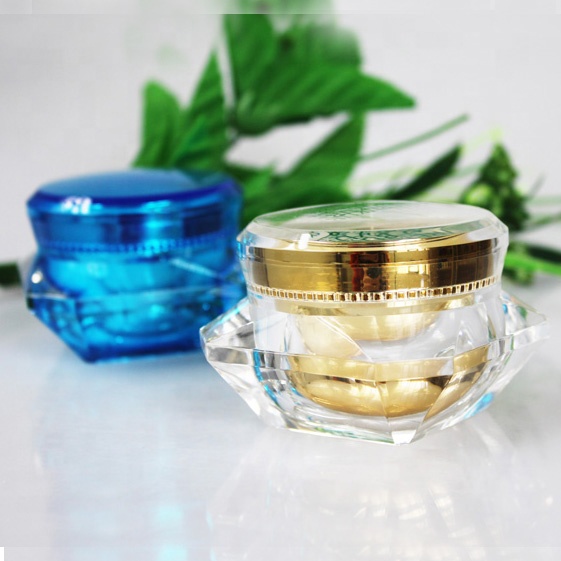 Clear Crystal Diamond Cosmetic Jar, Skin Care Cream Packaging