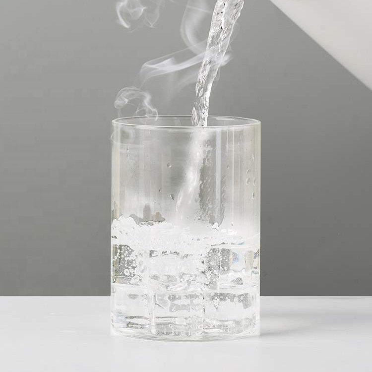 Clear Custom Empty Fancy Bottle Cookie Coffee Cylinder Borosilicate Storage Jar Glass