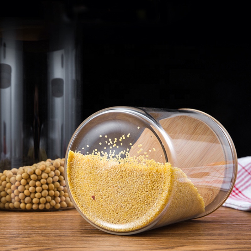 Clear Custom Empty Food Cake Candy Cookie 150 Ml 200ml 250 350ml Herb Coffee Fancy Glass Jar 300ml