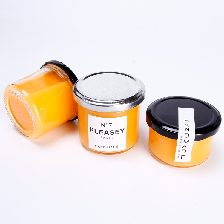 Clear Cylinder 150ml Hot Sauce Popular Packaging Container Straight Side Pesto Open Mouth Glass Sauce Jar