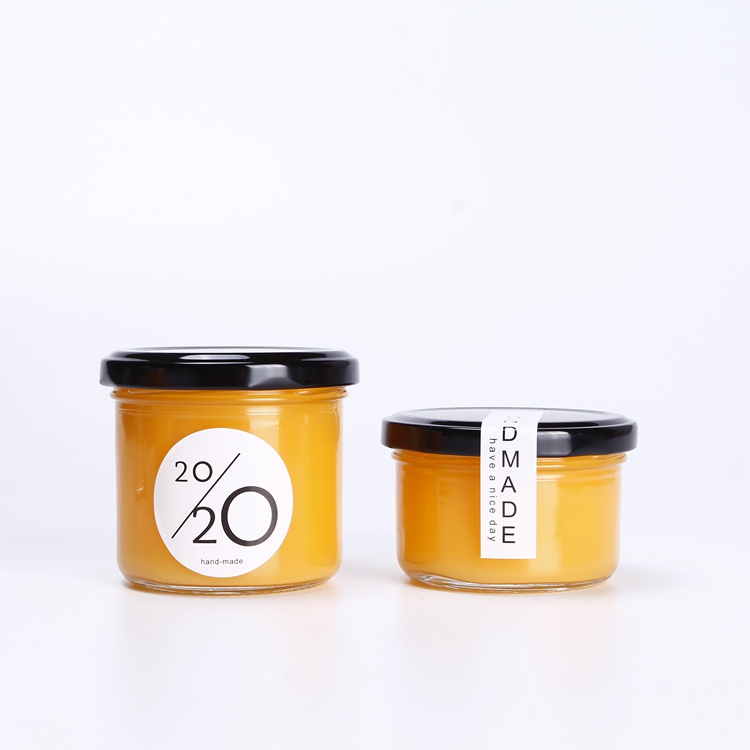 Clear Cylinder 150ml Hot Sauce Popular Packaging Container Straight Side Pesto Open Mouth Glass Sauce Jar