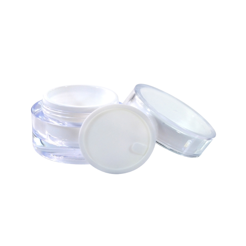 Clear Cylinder Round 5g 10g 15g 20g 30g 50g Empty Eye Skin Care Cream Containers Acrylic Plastic Cosmetic Cream Jar For Serum