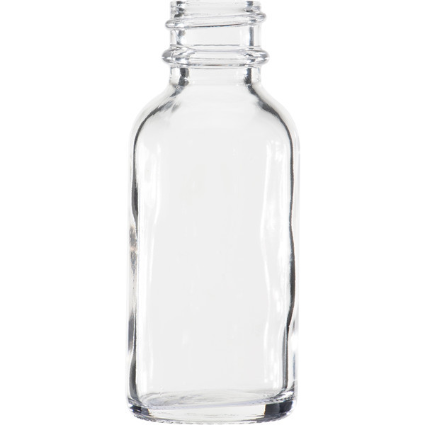 Clear Dropper Bottle 1 oz Boston Round Glass 20mm 20-400 Finish Pharmaceutical Essential Oil Dropper Bottle