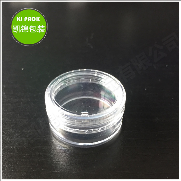 Clear Empty 3 Gram/ 3ML Plastic Pot Jars,5g Cosmetic Containers With Lids