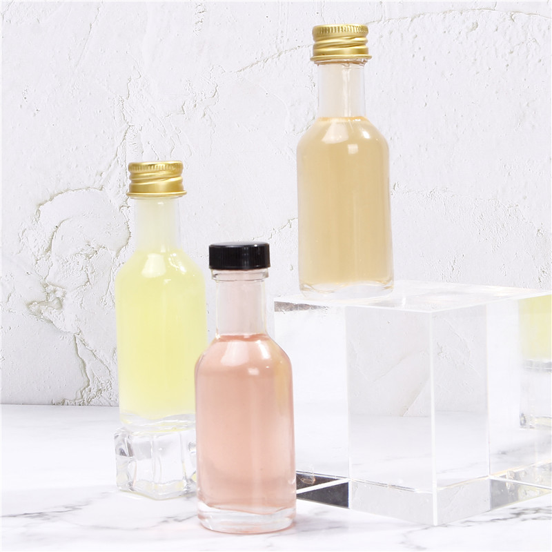 Clear Empty 30ml Small Beverage Mini Glass Liquor Bottle botellas de vidrio