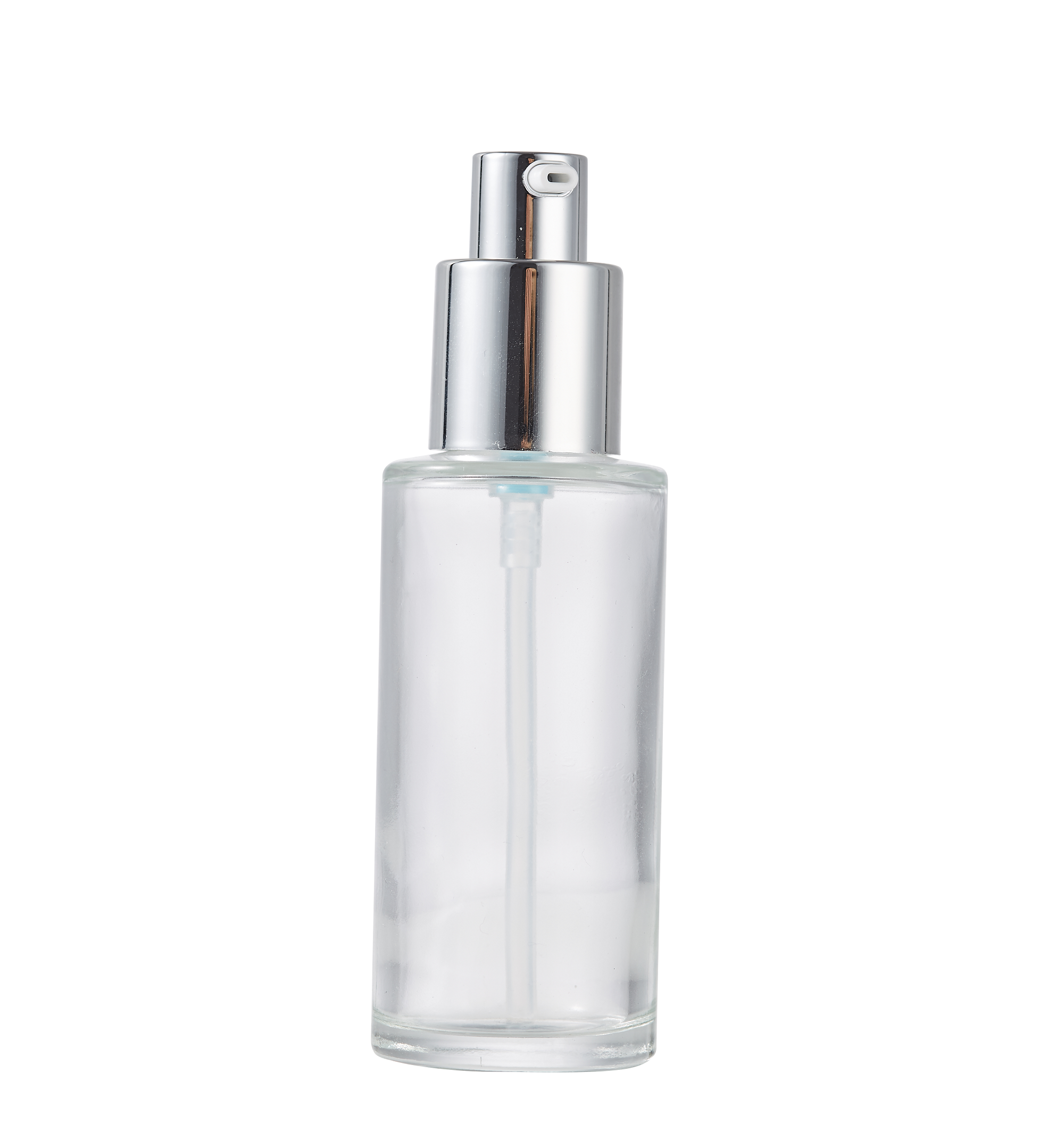 Clear Empty 50ml Pump Sprayer Skin Care Cream Serum Lotion Cosmetics Containers Glass Bottle