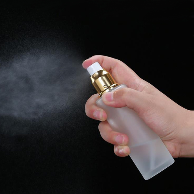 Clear Empty 50ml Pump Sprayer Skin Care Cream Serum Lotion Cosmetics Containers Glass Bottle